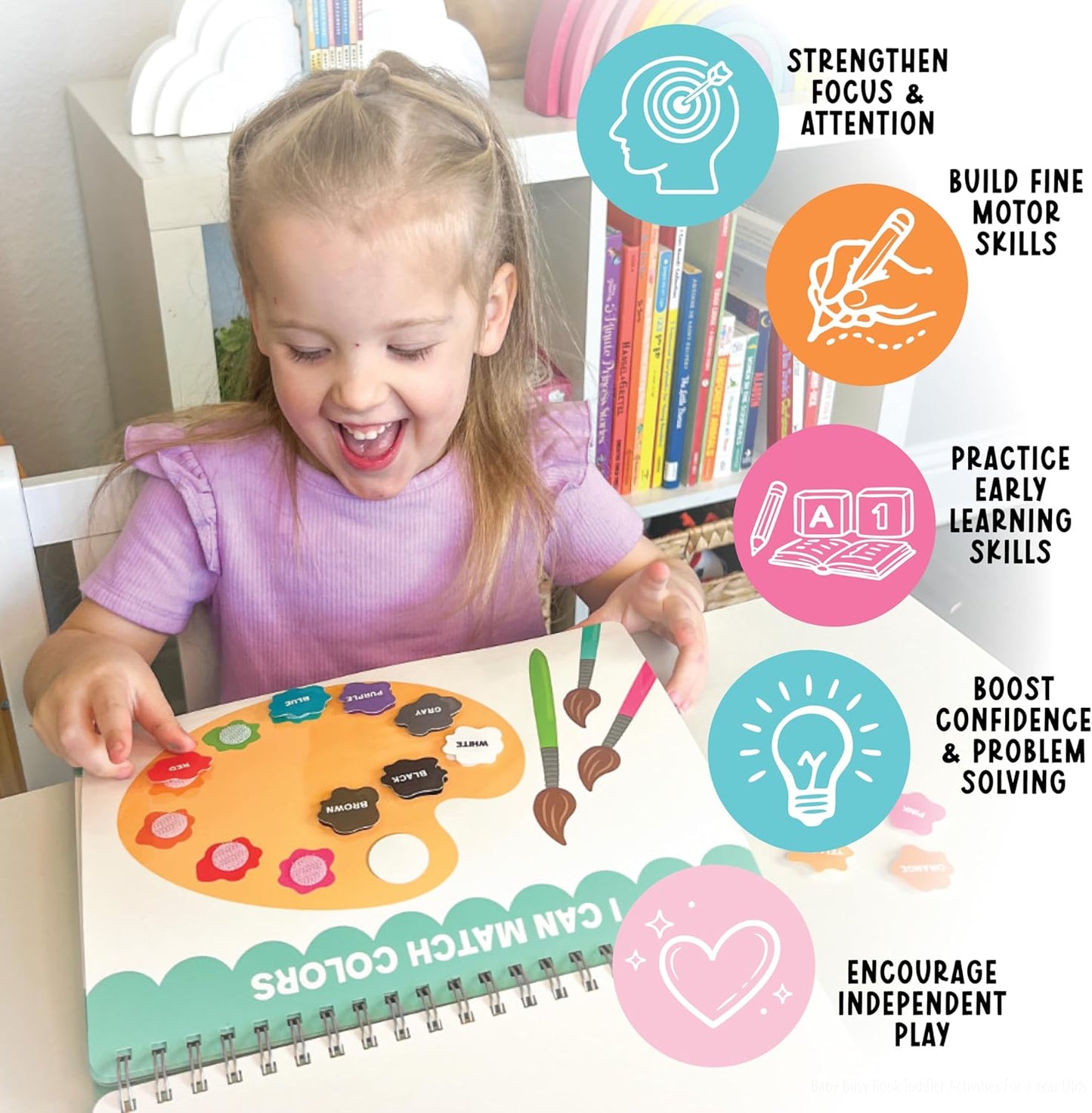 Toddler Busy Book – Interactive Learning Activities for Ages 3-5