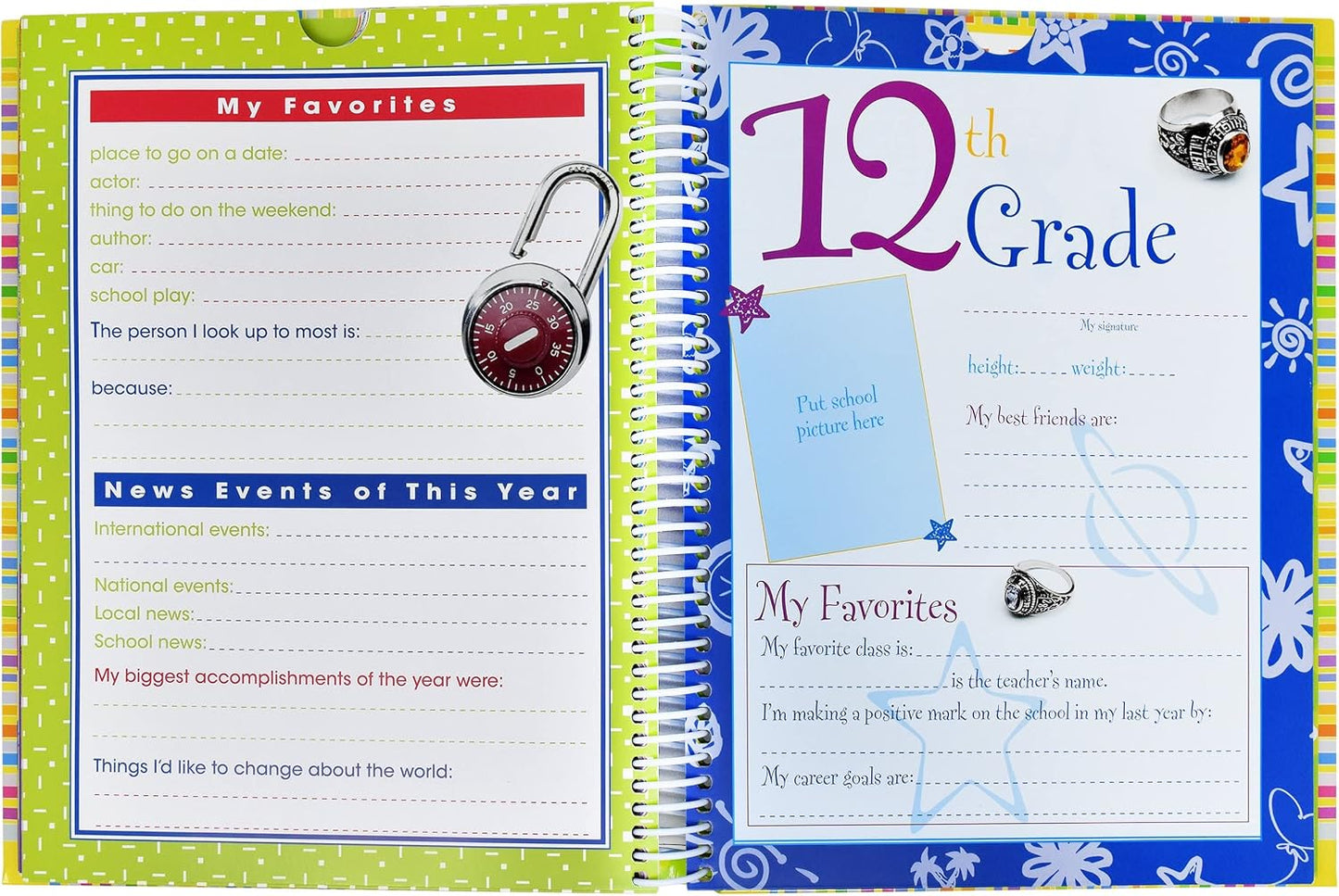 School Keepsake Memory Book