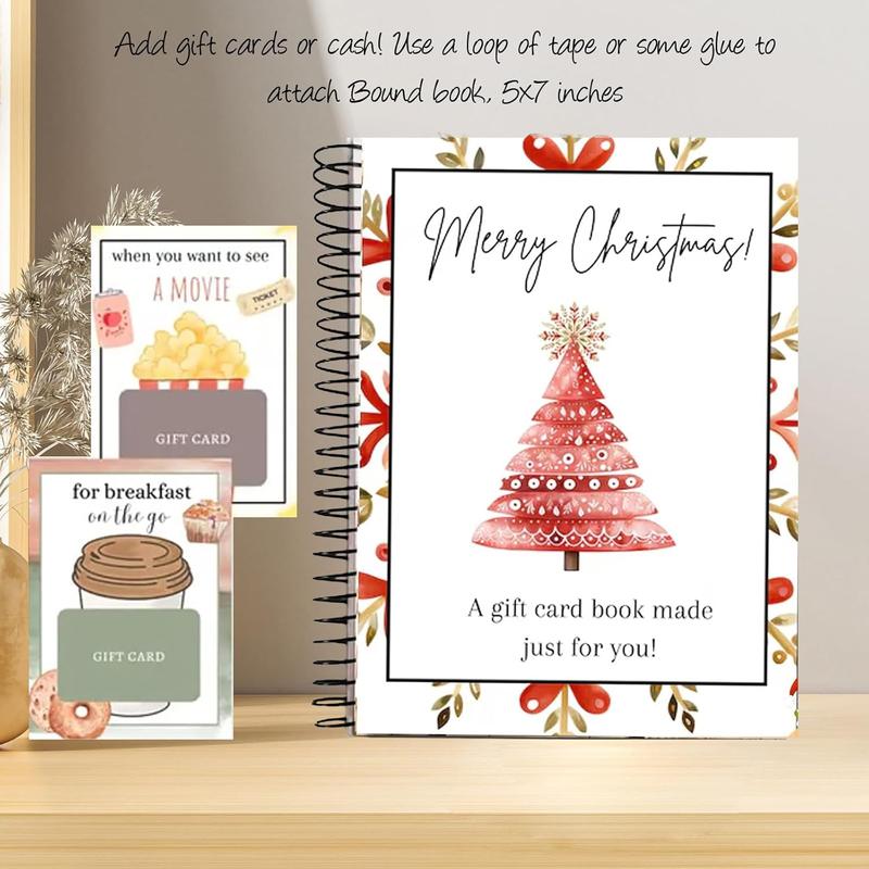 DIY Christmas Gift Card Book